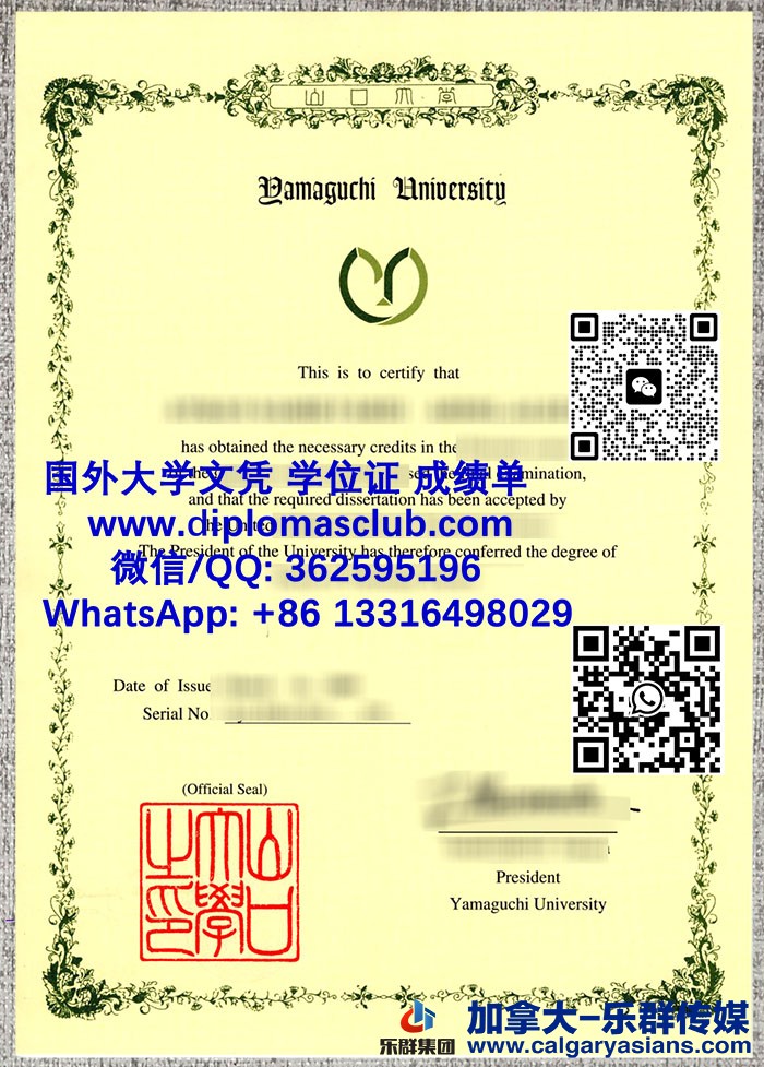  Yamaguchi University diploma