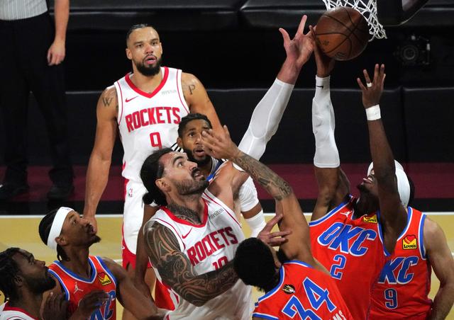 （体育）篮球——NBA杯赛：雷霆胜火箭-5.jpg