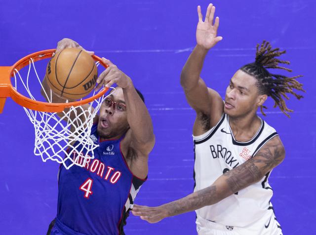 （体育）篮球——NBA常规赛：猛龙不敌篮网-3.jpg