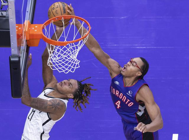 （体育）篮球——NBA常规赛：猛龙不敌篮网-4.jpg