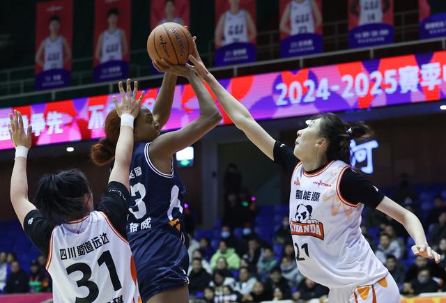 #（体育）篮球——WCBA常规赛：石家庄英励不敌四川蜀道远达-6.jpg
